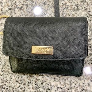 kate spade small black saffiano wallet